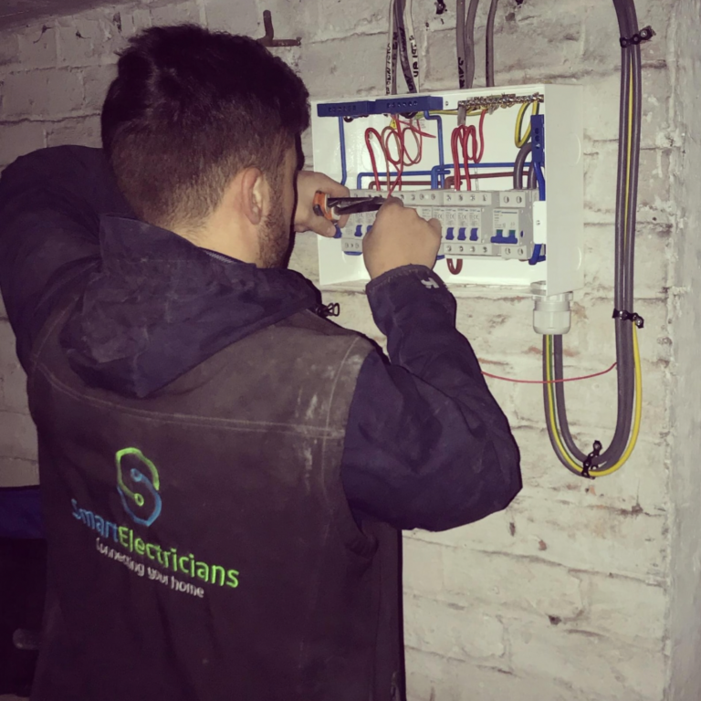 Smart Electricians testing the fuse board
