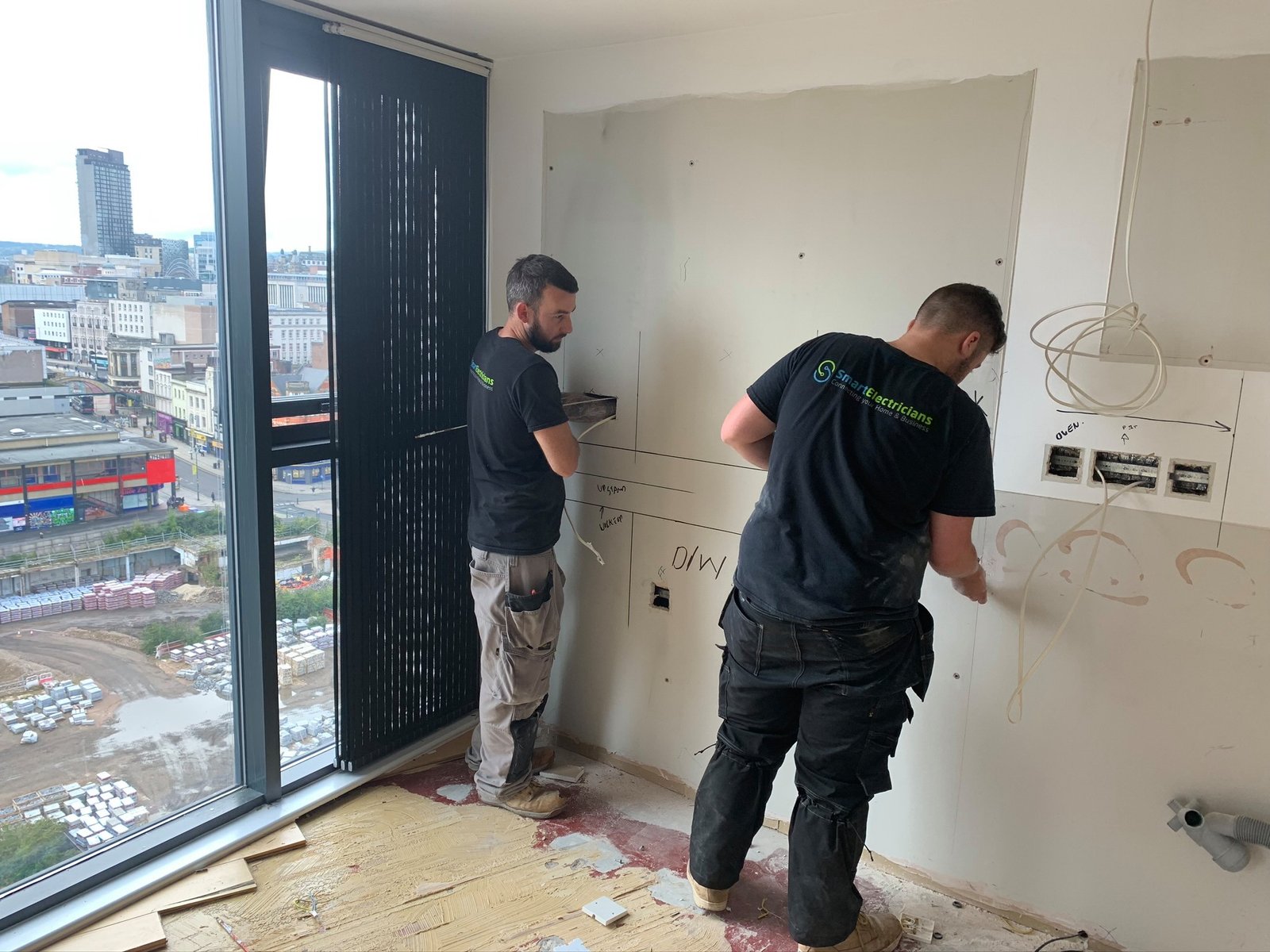 Rewire in a commercial unit in Sheffield